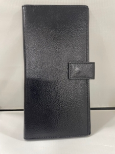 Personalised leather scorecard holder